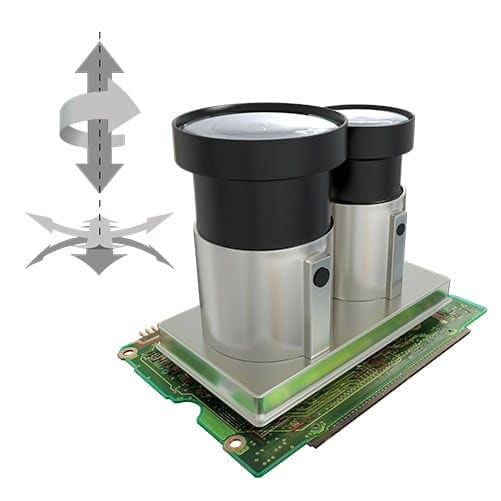 Graphic of the alignment of a LiDAR module